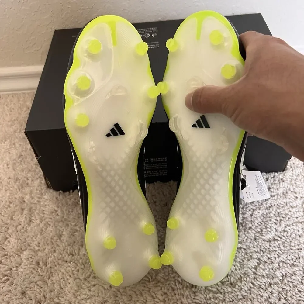 Adidas Copa Pure 3 Elite FG Black White Green Soccer Cleat JH6304 Men Size 9